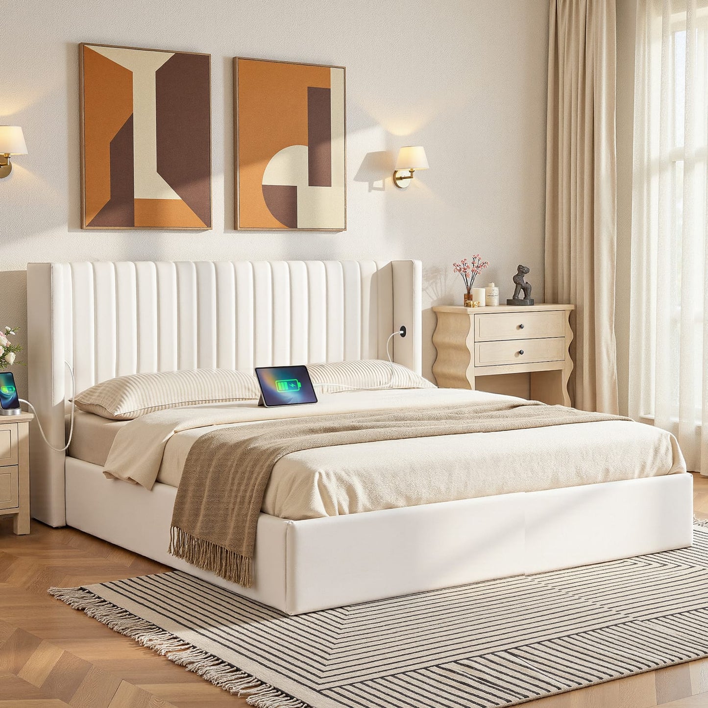 King Bed Frame With Storage