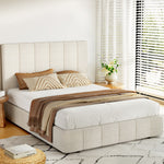 Bed Frame Double Size Beige Tette