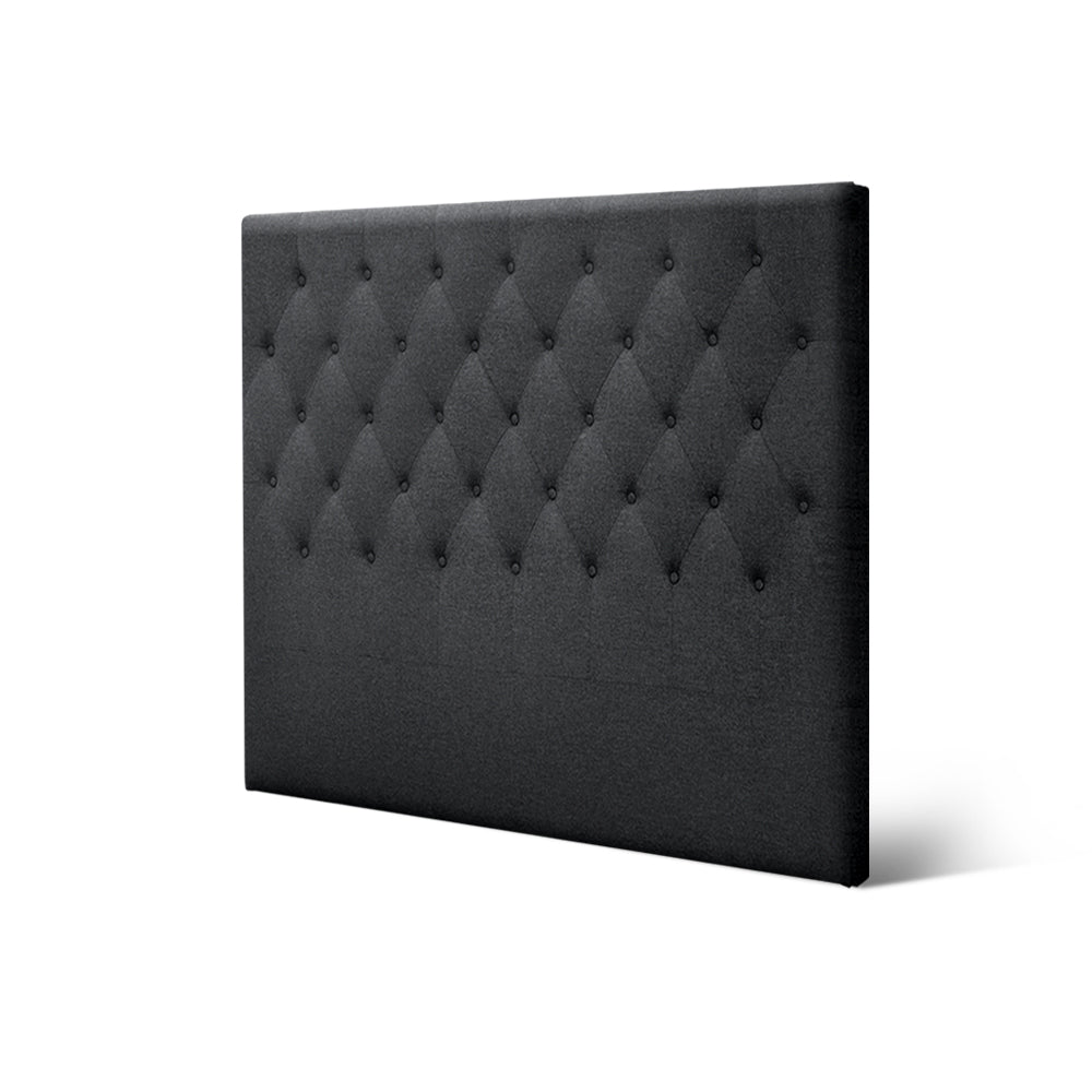 Bed Head Headboard Double Size Fabric - CAPPI Charcoal
