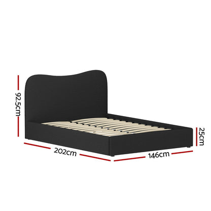 Bed Frame King Size Boucle DARA