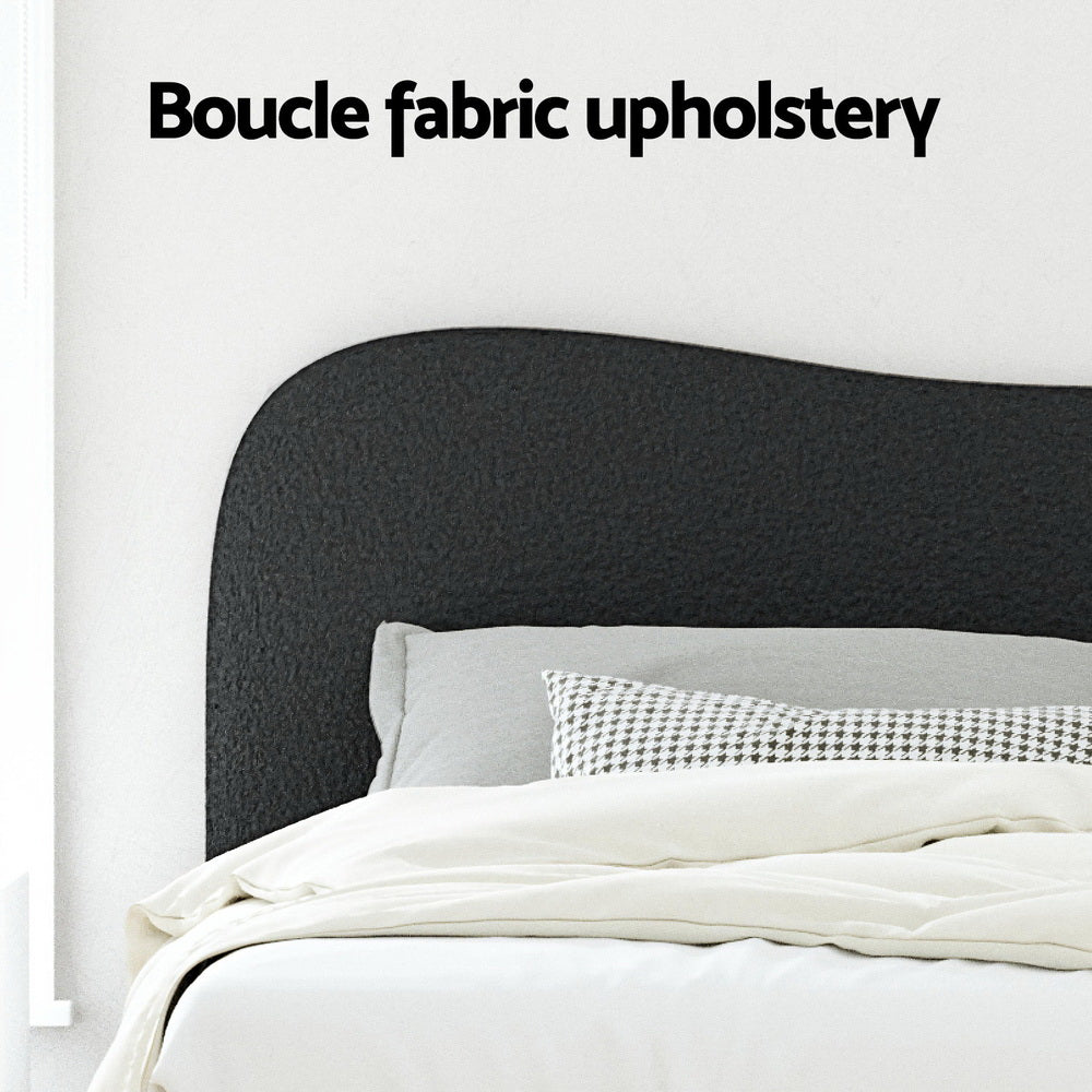Bed Frame Queen Size Boucle DARA
