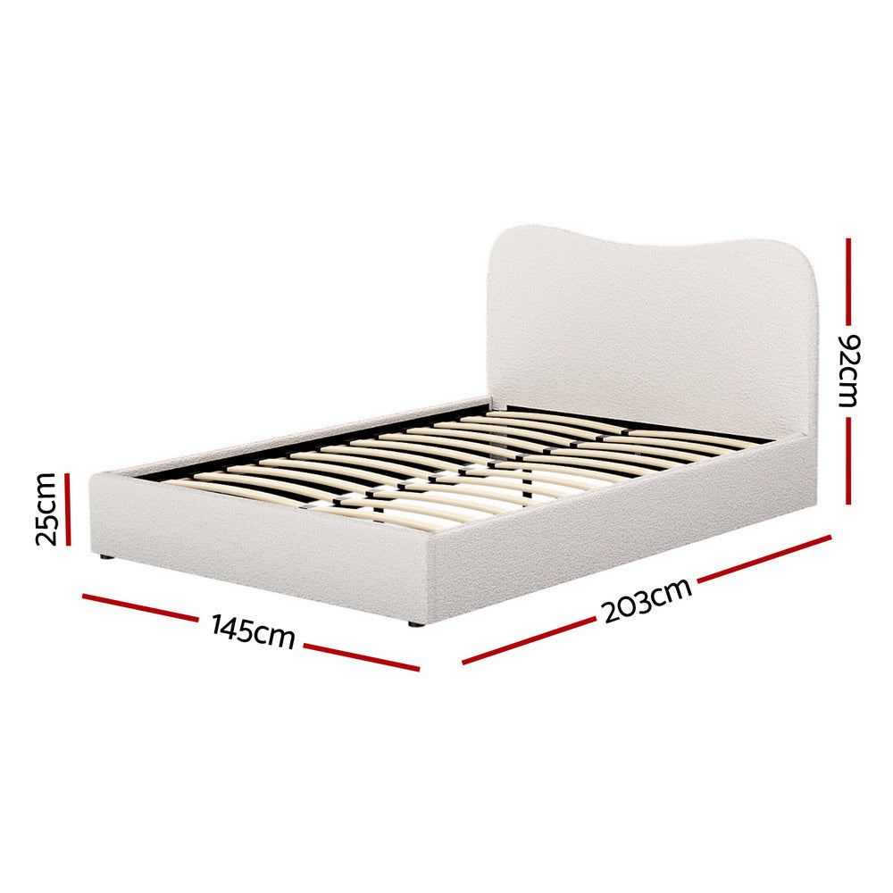 Double/King/Queen/Single Boucle Bed Frame