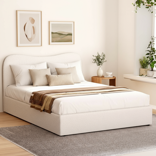 Artiss Bed Frame Single Size Boucle DARA