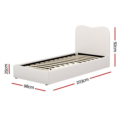 Double/King/Queen/Single Boucle Bed Frame
