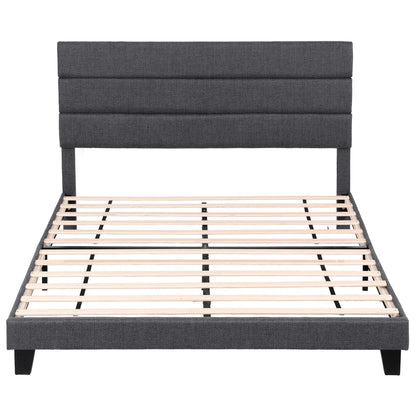 King Bed Frame Charcoal Grey