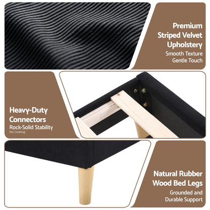 King Bed Frame Adjustable Headboard