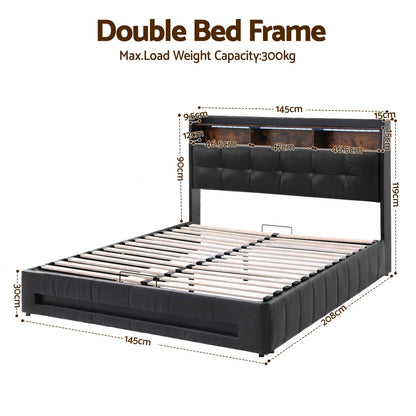 Double Bed Frame With Storage 2x3cm
