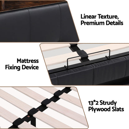 Double Bed Frame With Storage 2x3cm