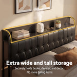 King Bed Frame Storage Headboard Charging Station | HomeAndL