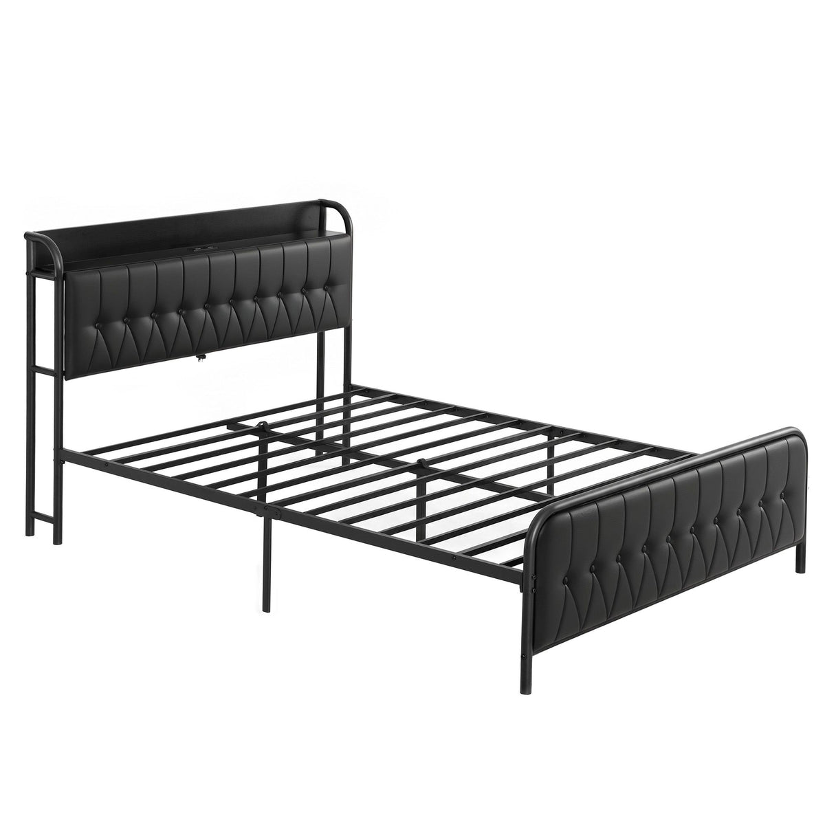 Queen Bed Frame Storage Headboard USB Charging | HomeAndLiving - 10