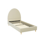 Double/Queen/Single/King Bed Frame Arched-Cream