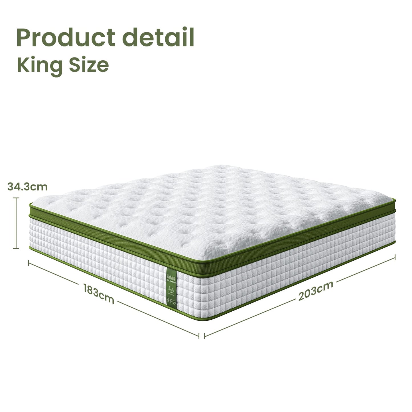 King Bed Frame Mattress Set