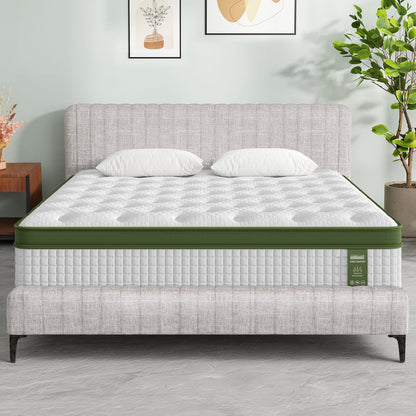 Queen Bed Frame Mattress Set 222.5x165x104cm