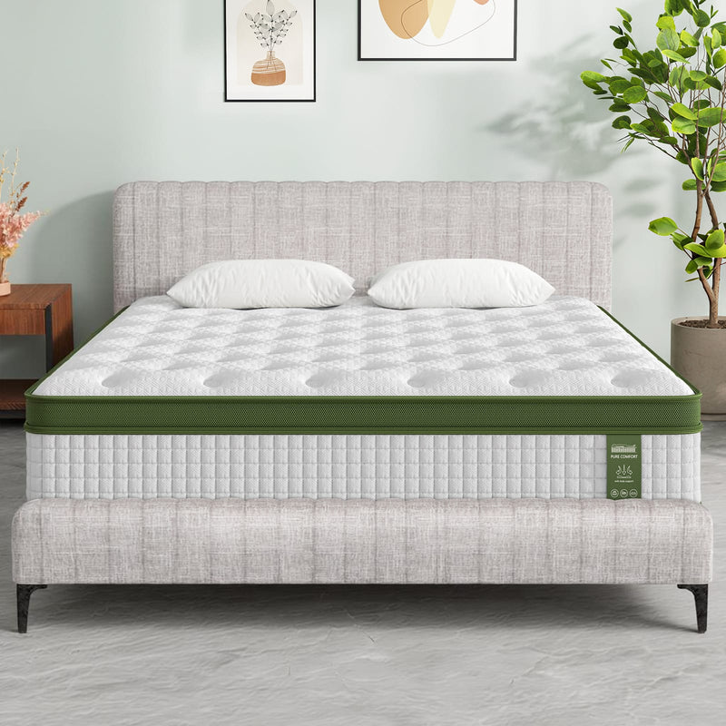 Queen Bed Frame Mattress Set 222.5x165x104cm