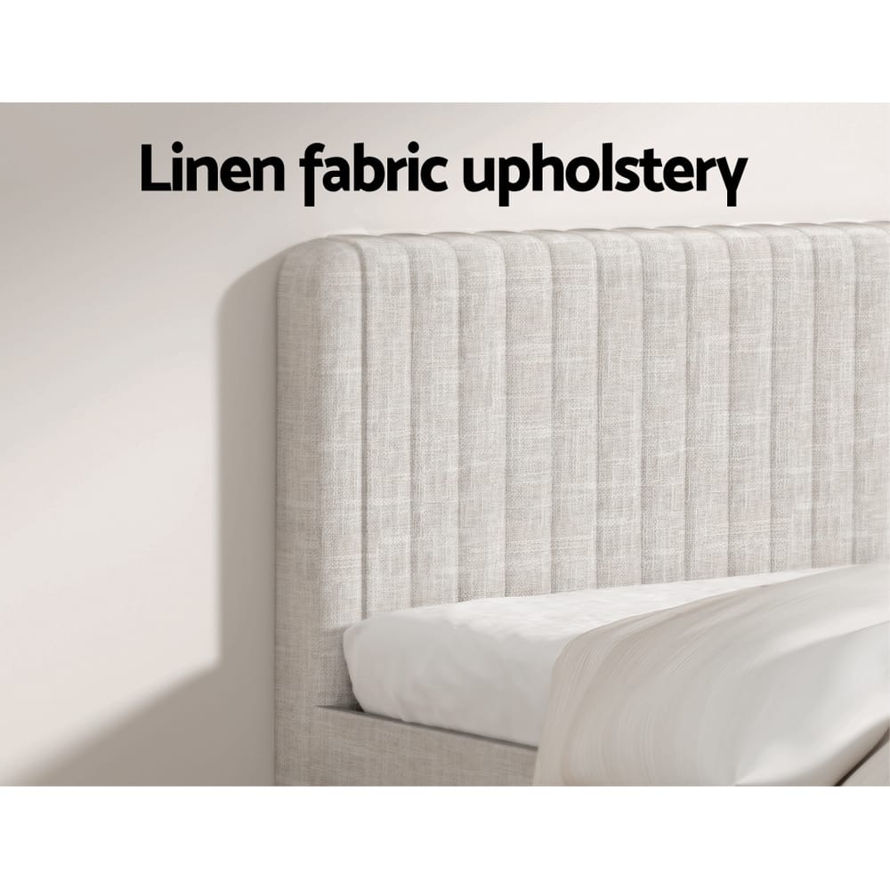 Queen Bed Frame Mattress Set 222.5x165x104cm