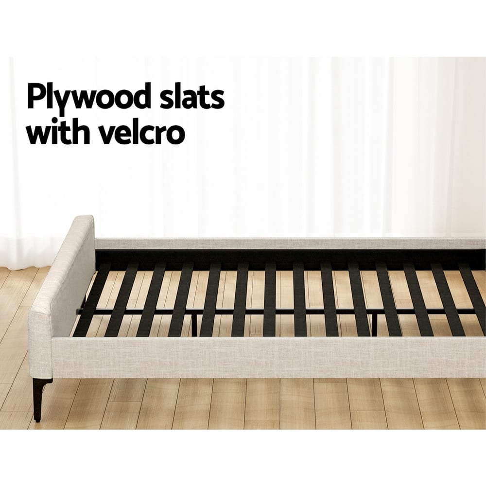 Queen Bed Frame Mattress Set 222.5x165x104cm