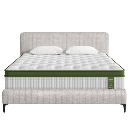 Queen Bed Frame Mattress Set 222.5x165x104cm