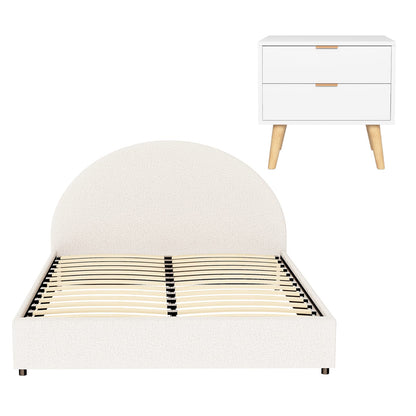 Queen Bed Frame Storage Base 216x160x99cm