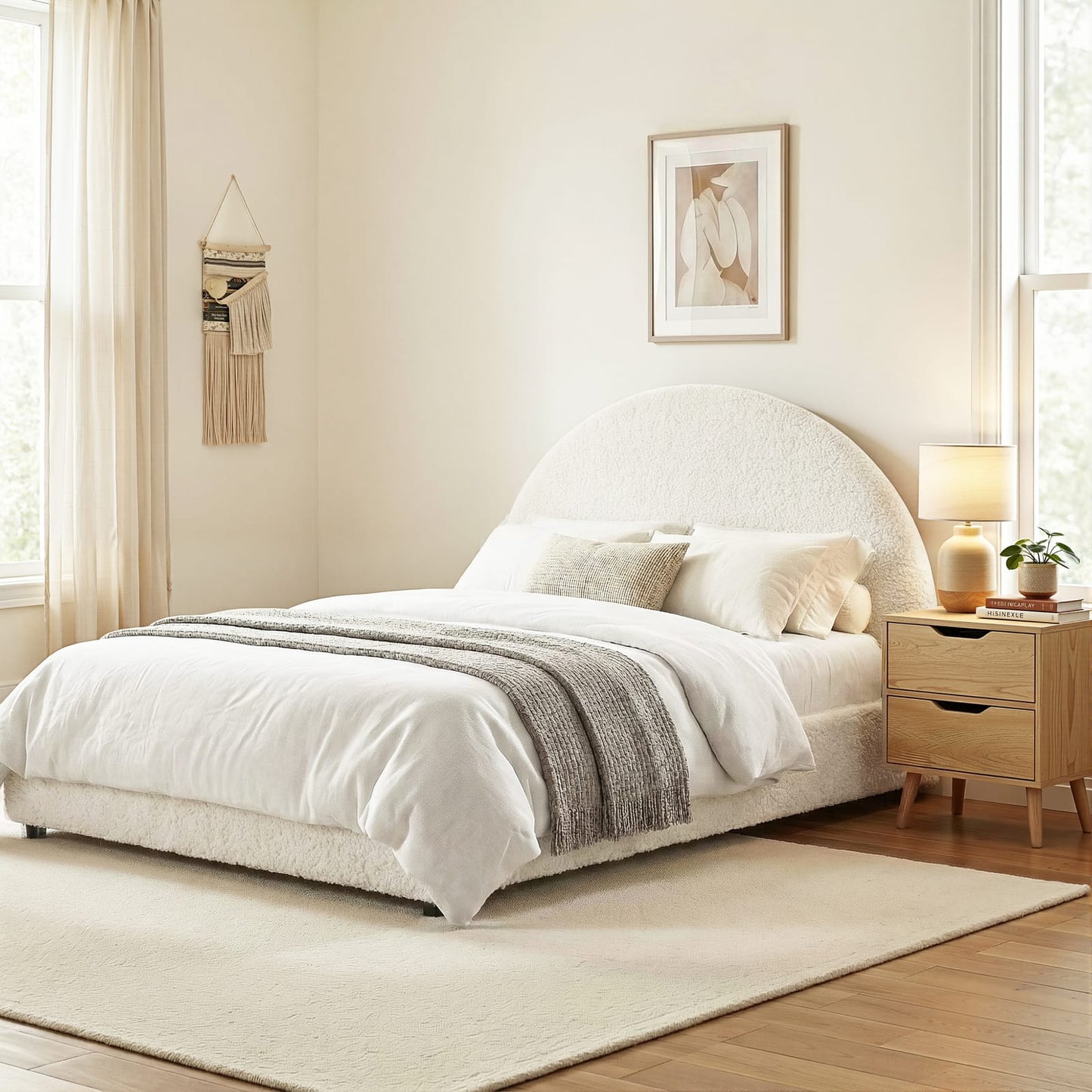 Queen Bed Frame Storage 216x160x99cm