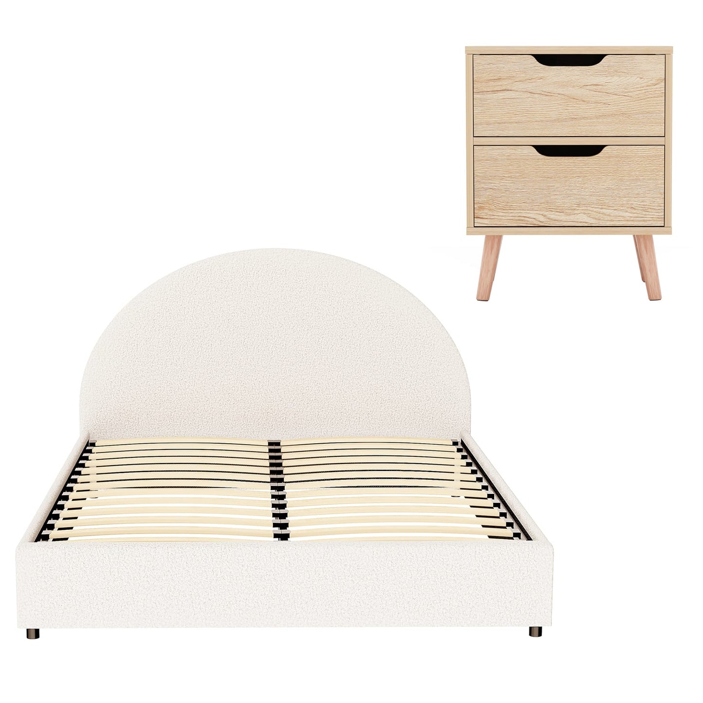 Queen Bed Frame Storage 216x160x99cm