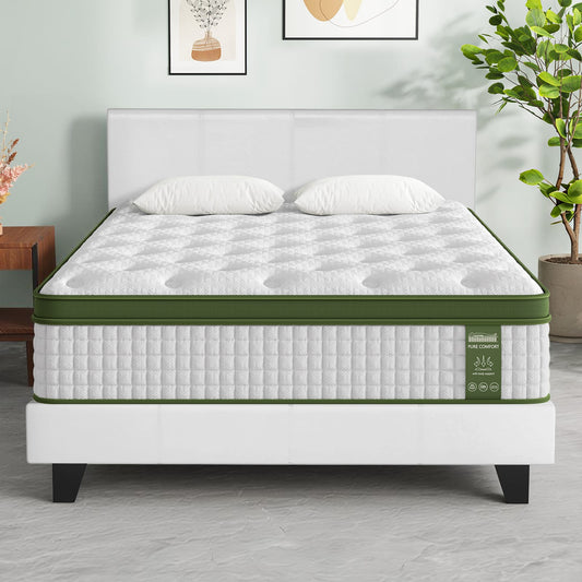 White bed frame 203x144x88cm