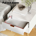 Queen Gas Lift Storage Bed Bedside Table Set | HomeAndLiving