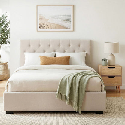 Double Bed Frame Storage 203x144x99cm
