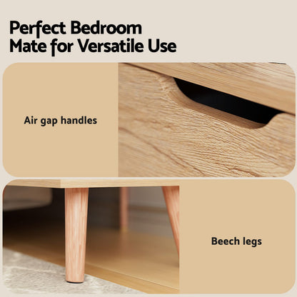 Double Bed Frame Storage 203x144x99cm