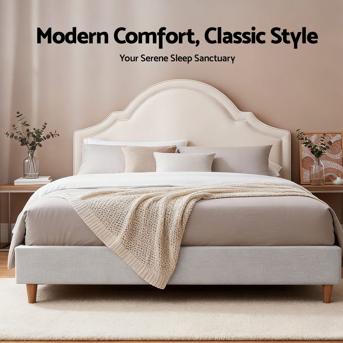 Queen Bed Frame Storage 153x203cm
