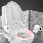 Electric Bidet Toilet Seat Cover Auto Smart Water Wash Dry Panel Control