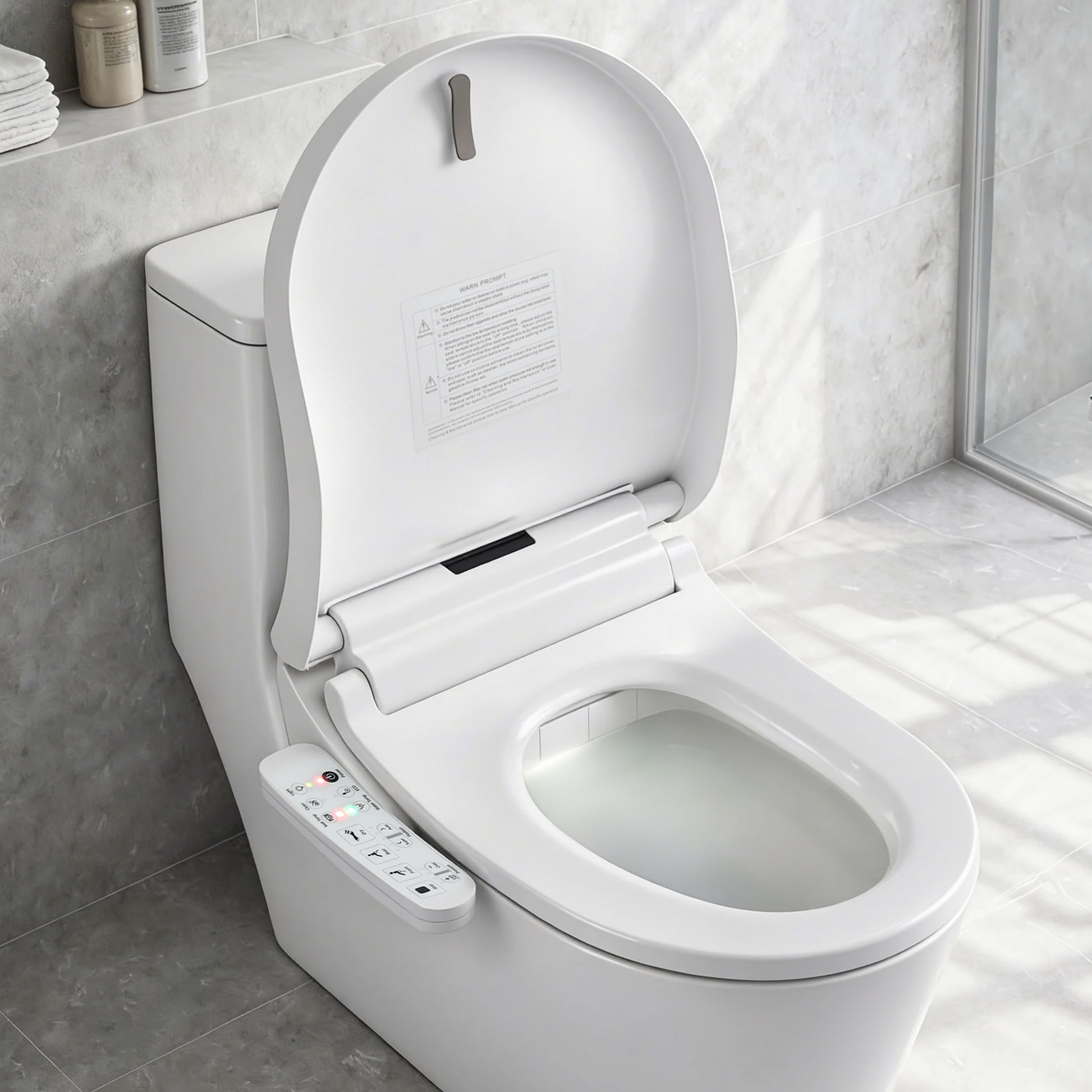 Smart Electric Bidet Toilet Seat D-Shape | HomeAndLiving