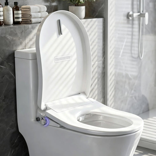 Electric Bidet Toilet Seat D-Shape Heated Air Dryer | Home & Living