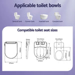 Electric Bidet Toilet Seat D-Shape Heated Air Dryer | Home & Living