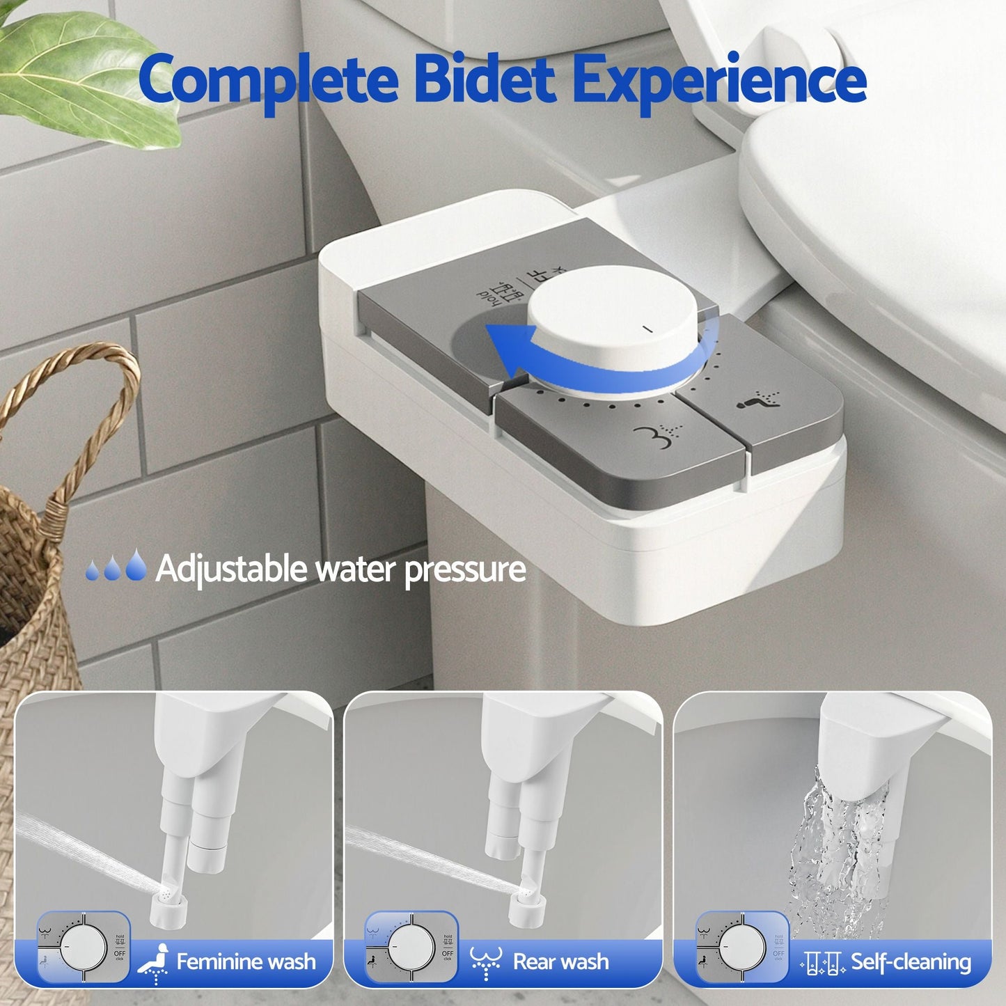 Bidet Attachment Dual Nozzle Non-Electric | Home & Living