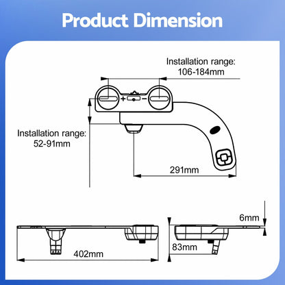 Bidet Attachment Dual Nozzle Self-Cleaning | Home & Living