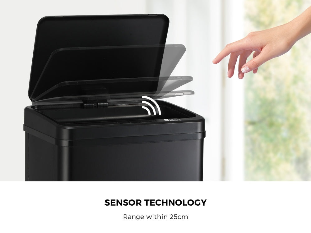Motion Sensor Bin 40L Automatic Black