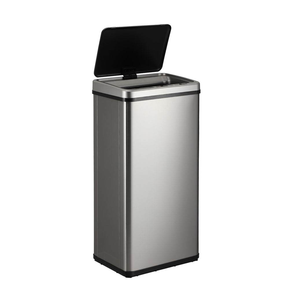 Automatic Motion Sensor Bin 50L Silver