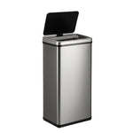 Automatic Motion Sensor Bin 50L Silver