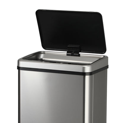 Automatic Motion Sensor Bin 50L Silver