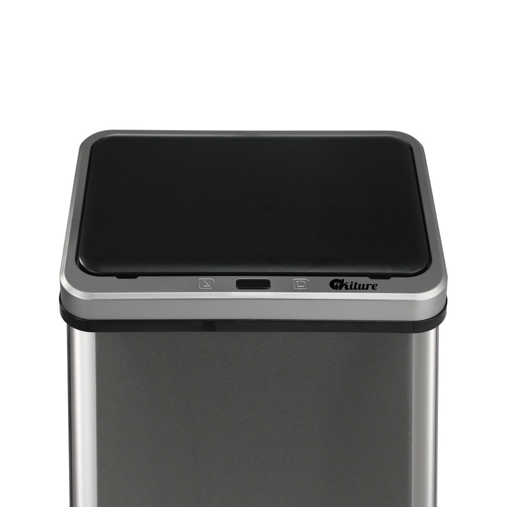 Automatic Motion Sensor Bin 50L Silver
