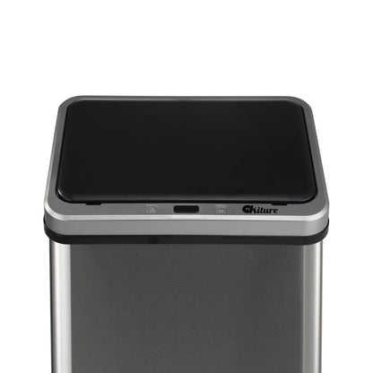 Automatic Motion Sensor Bin 50L Silver