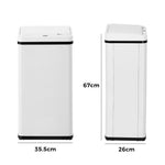 50L Motion Sensor Bin Kitchen White | HomeAndLiving