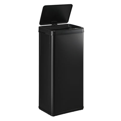 60L Motion Sensor Bin Stainless Steel Black