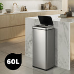 Motion Sensor Bin 60L Automatic Silver