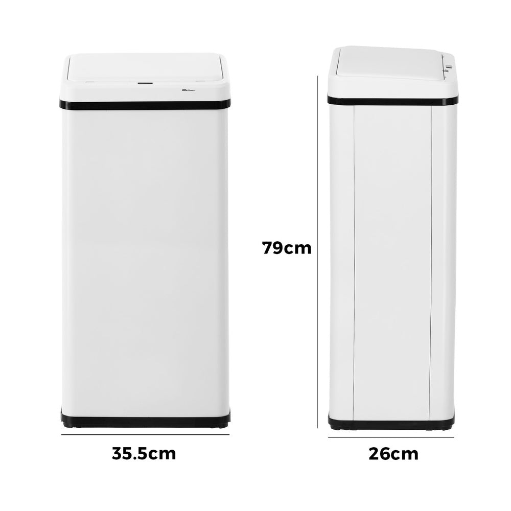 60L Motion Sensor Bin Kitchen White | HomeAndLiving - 9