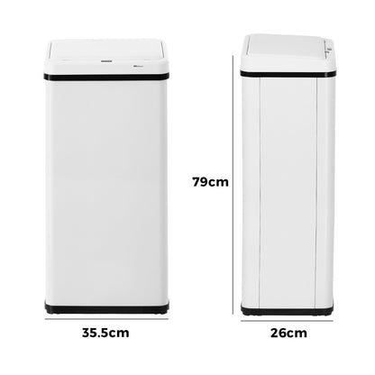 60L Motion Sensor Bin Kitchen White | HomeAndLiving - 9