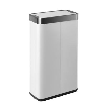 75L Motion Sensor Bin Stainless Steel Automatic Trash Can Kitchen White/Black