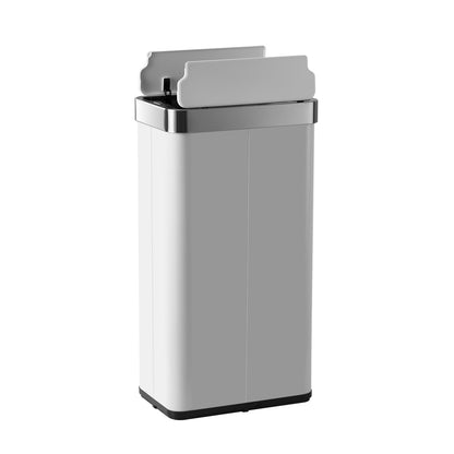 75L Motion Sensor Bin Stainless Steel Automatic Trash Can Kitchen White/Black