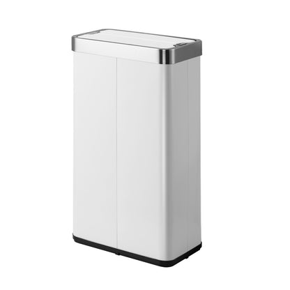 75L Motion Sensor Bin Stainless Steel Automatic Trash Can Kitchen White/Black