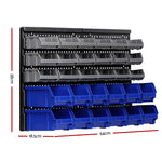 30 Storage Bin Rack Wall Mounted